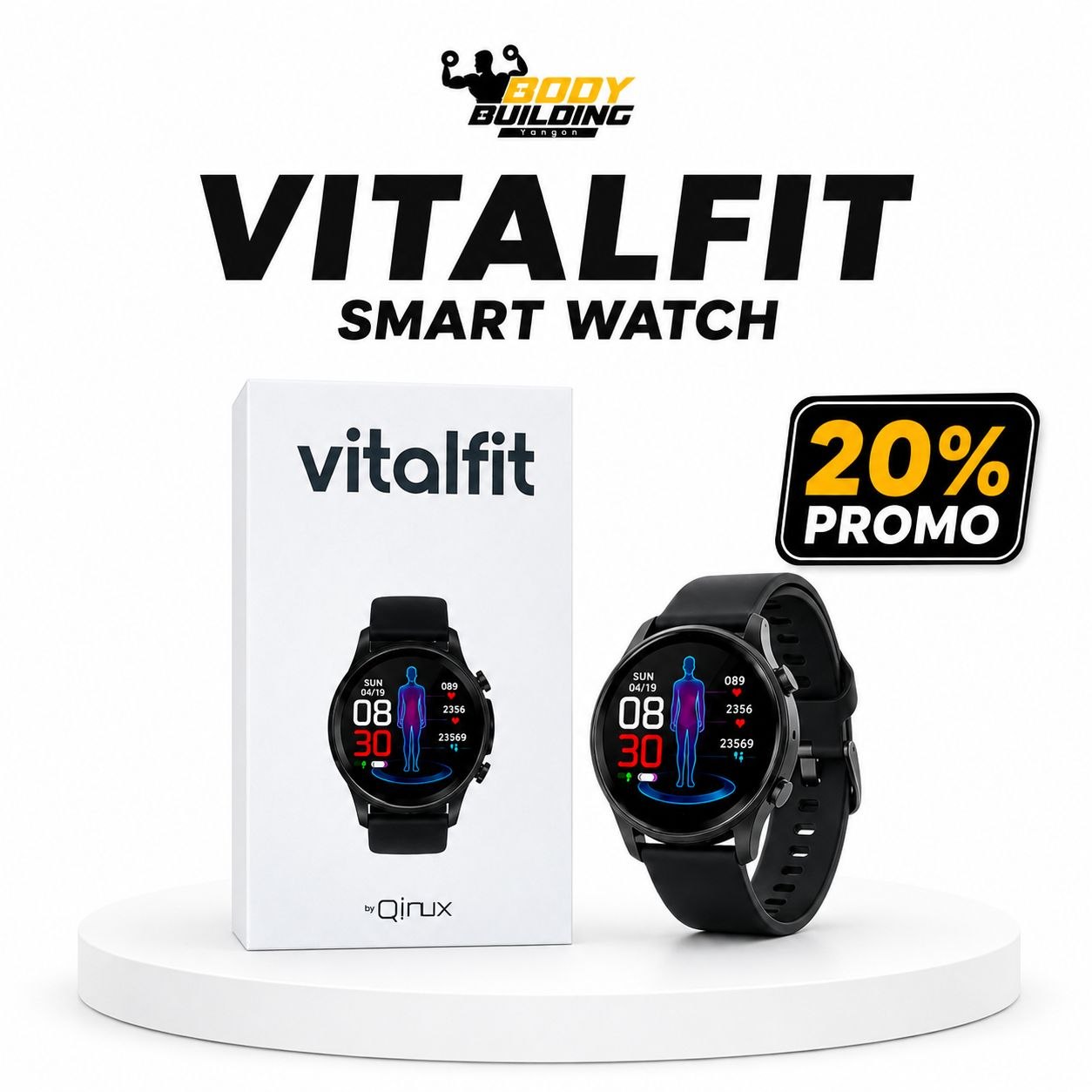 20% OFF / Qinux VitalFit Smart watch