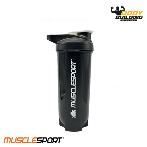 Musclesport  - Amarican Flag Shaker Bottle (Black) - 700 ML